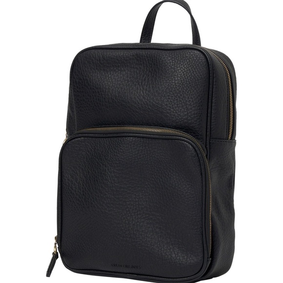 NWT Urban Originals Blackbird Faux Leather Black Backpack For Travel - Picture 3 of 14